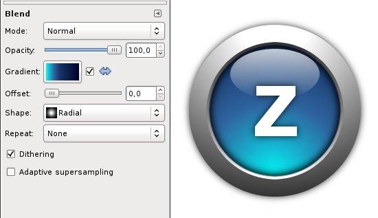 Round Web 2.0 Button with a Metal Ring image 24