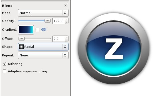 Round Web 2.0 Button with a Metal Ring image 25