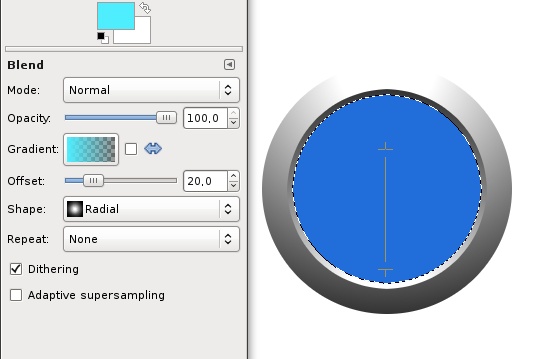 Round Web 2.0 Button with a Metal Ring image 7