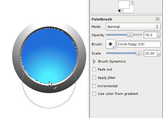 Round Web 2.0 Button with a Metal Ring image 9