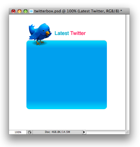 Create a Latest Tweets Box image 11