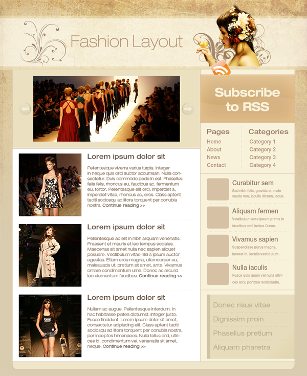 Create a Fashion Layout in Photoshop Tutorial: Final Result