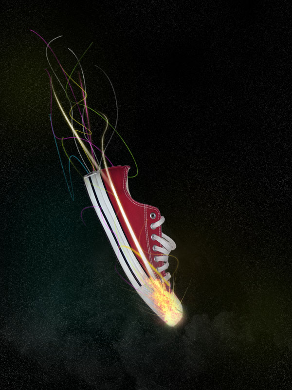 Design a Stunning Sneaker Advert image 20
