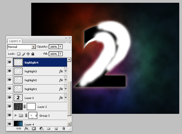 Striking Text Effect Using Glows and Blends image 8