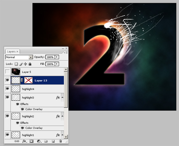 Striking Text Effect Using Glows and Blends image 10