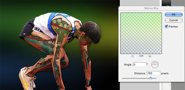 Design a Futuristic Athlete Graphic image 35