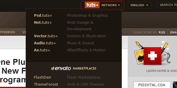 Sliding Jquery Menu image 1