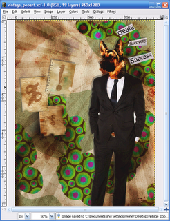 Create a Worn Vintage Pop Art Design image 18