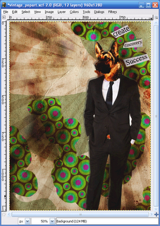 Create a Worn Vintage Pop Art Design image 16