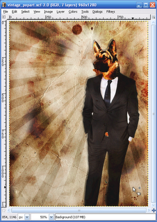 Create a Worn Vintage Pop Art Design image 11