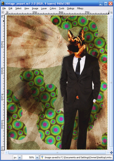 Create a Worn Vintage Pop Art Design image 14