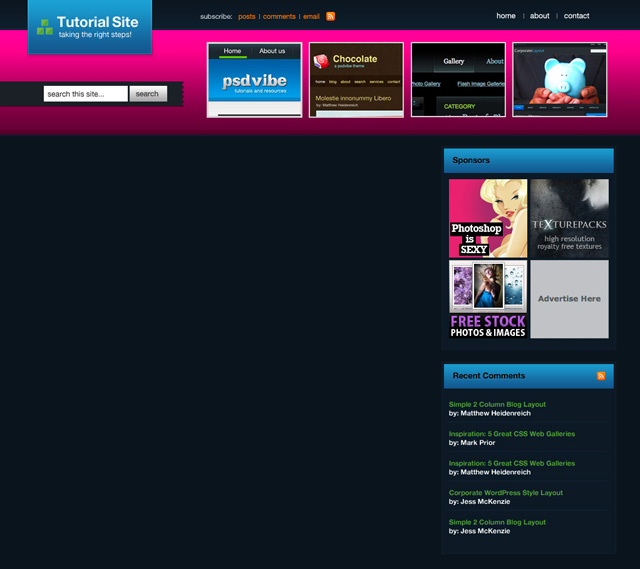 Tutorial Site Blog Design image 34