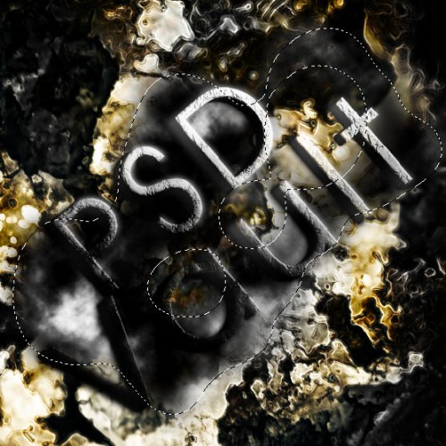 Design a Grunge-Style Abstract Typography with Rusted Metal Texture in Photoshop image 28