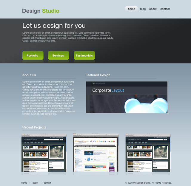 Design Studio Layout Tutorial: Final Result