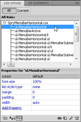 Edit an AJAX Drop-Down Menu in Dreamweaver image 3