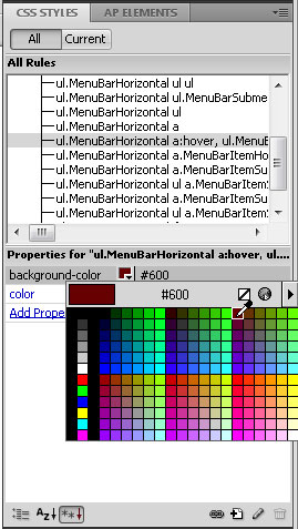 Edit an AJAX Drop-Down Menu in Dreamweaver image 5