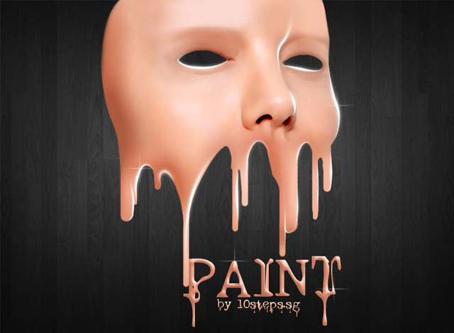 Create a Face Paint Dripping Effect Tutorial: Final Result