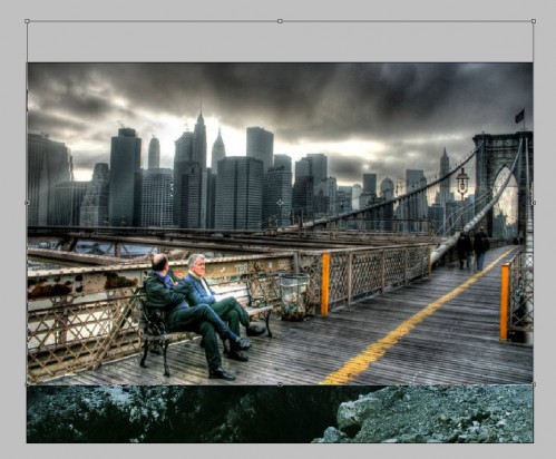 Design a Dark and Misty Mountain with Distant City Scene in Photoshop image 10