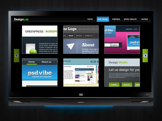 Design Lab TV Styled Layout Tutorial: Final Result