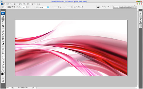 Semitransparent Amorous Text Effect image 1