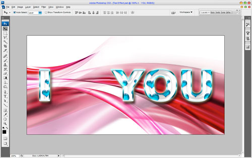 Semitransparent Amorous Text Effect image 13
