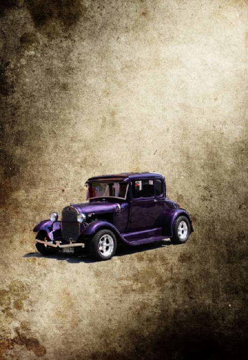 Design a Vintage Car Poster with Grunge Texture, Font and Brushset in Photoshop image 10