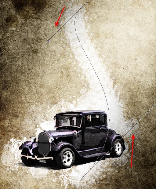 Design a Vintage Car Poster with Grunge Texture, Font and Brushset in Photoshop image 18