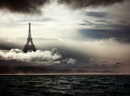Design a Surreal Floating Eiffel Tower Scene In Photoshop image 11