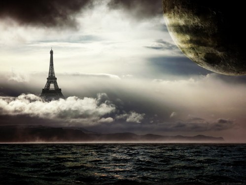 Design a Surreal Floating Eiffel Tower Scene In Photoshop image 17