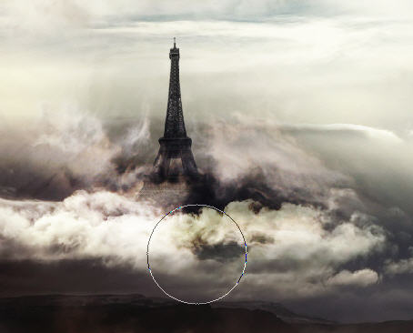 Design a Surreal Floating Eiffel Tower Scene In Photoshop image 20