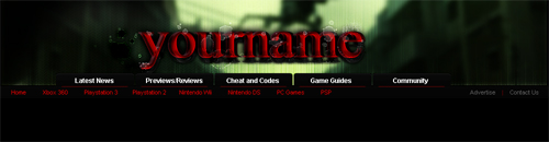 Gaming Header Tutorial: Final Result