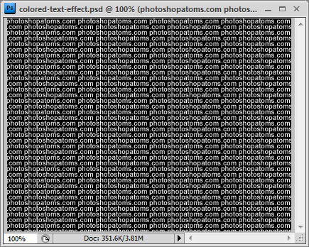 Colored Text Effect using Photos image 1