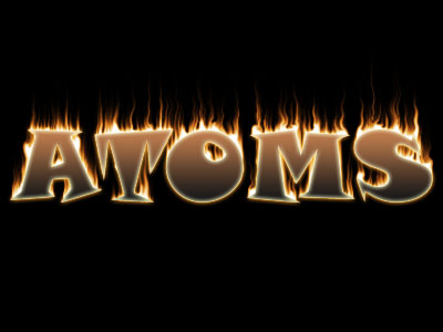 Creating Fire Text Effects Tutorial: Final Result