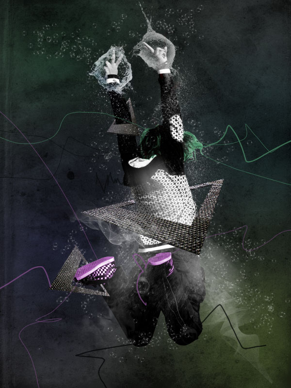 Create an Abstract Underwater Scene image 29