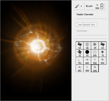 Create Powerball Effect for Movie Poster image 6