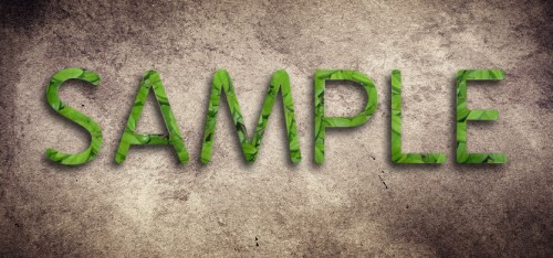 Design a Smooth and Fresh Text Effect with Leaves and Stone Texture in Photoshop image 13