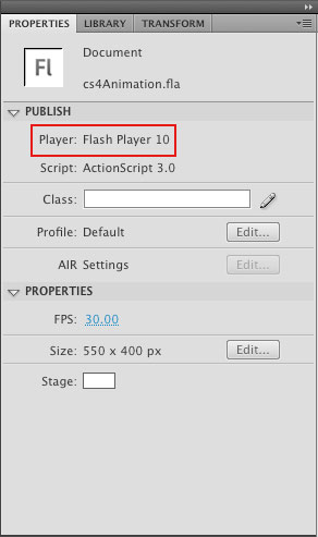 New Timeline Animation in Flash CS4 image 1