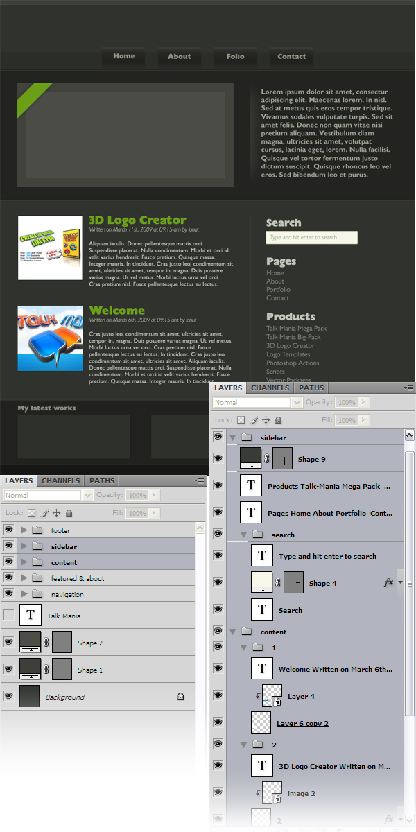 Dark Portfolio Layout image 27