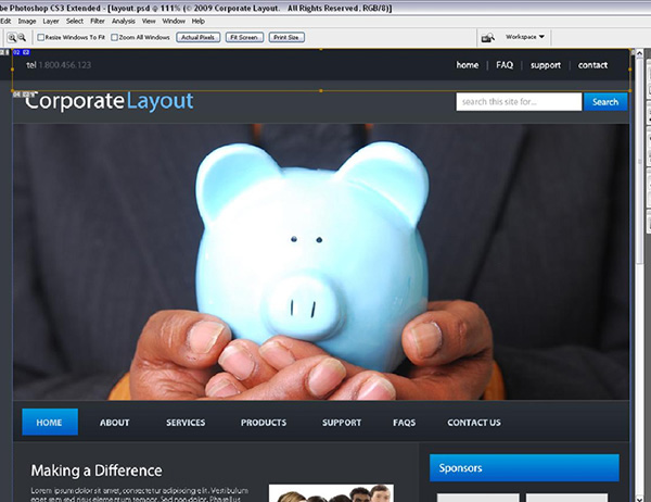 Corporate WordPress Style Layout image 6