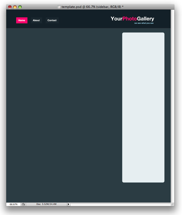 Clean Photo Gallery Website Layout image 7