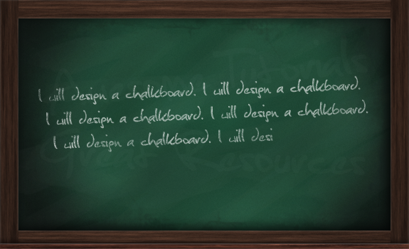 Design a Realistic Chalkboard in Photoshop image 24