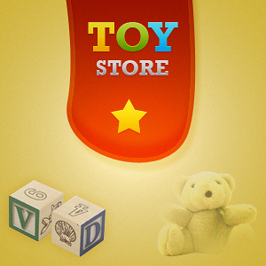 Toy Store Splash Page Tutorial using Photoshop Tutorial: Final Result
