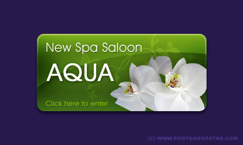 Stylish Banner for your Website Tutorial: Final Result