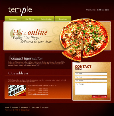 How to create an attractive website design for a pizza shop image 10