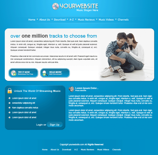 Music Software Layout