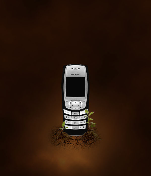 Design a Sleek Nature Themed Phone Advert image 20