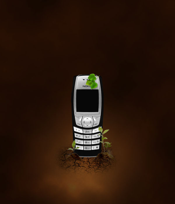 Design a Sleek Nature Themed Phone Advert image 24