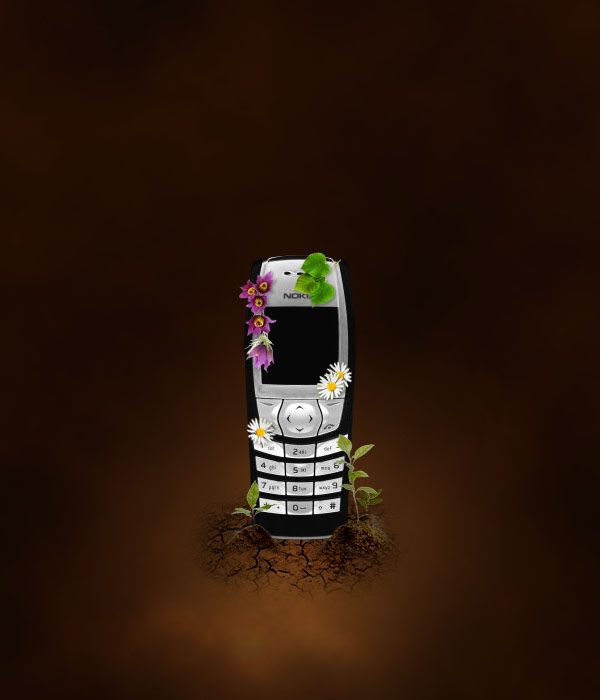 Design a Sleek Nature Themed Phone Advert image 25