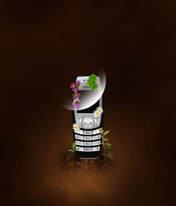 Design a Sleek Nature Themed Phone Advert image 26