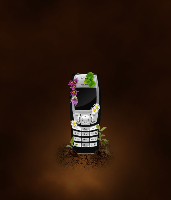 Design a Sleek Nature Themed Phone Advert image 27